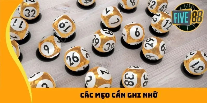 Các mẹo cần ghi nhớ